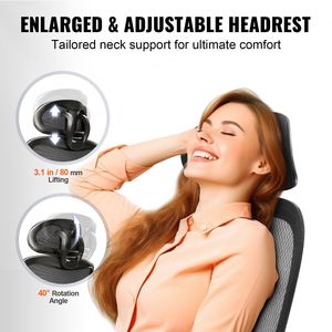 Sedia da Ufficio Ergonomica con Schienale Alto, Regolabile in Altezza e Angolazione, Seduta in Rete, Supporto Lombare in Poliestere e PU - Product Image 5