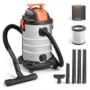 Aspirapolvere Industriale Wet & Dry da 8 Galloni, 6 HP di Picco, a Batteria, con Autopulizia e Doppio Filtro, 900W - Product Image 1