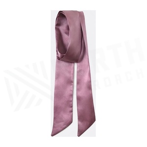Écharpe longue en satin de soie pour femme, couleur unie, accessoire de mode élégant, toutes saisons, doux pour la peau - Product Image 3