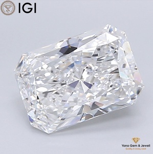 Diamant de laboratoire CVD Pure Glow 4,00 carats avec certificat IGI, taille radiant, clarté VVS1, couleur D, pour une magnifique bague de mariée - Product Image 1