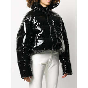 Nouvelle veste matelassée sans manches unisexe à capuche brillante pour hommes et femmes 2026 - Product Image 1