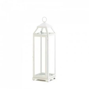 Faroles de Metal y Vidrio Rojo de Alta Venta en Color Negro para Decoración de Iluminación del Hogar en Ramadán - Product Image 6