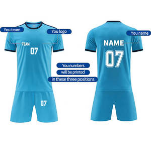 Uniforme de Fútbol Corto Transpirable de la Mejor Calidad, Nuevo Diseño, Jersey al por Mayor, Conjunto de Uniforme Deportivo para Equipo, Ropa Deportiva Estampada a Todo Color - Product Image 6