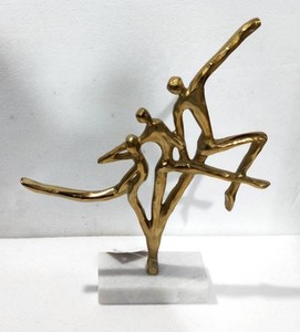 Modern Aluminum <b>Figurative</b> Sculpture Handmade Artistic Eco-Friendly Durable Tabletop Decor Living Room Display - Product Image 1
