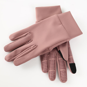 Running Gloves With Custom Logo Print Comfortable Outdoor Sport Wear Running Gloves With New Style Silicon Palm Anti <b>Slip</b> Riding - Product Image 6