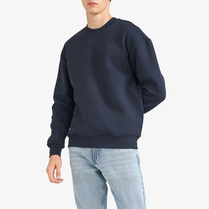 Sweat-shirt en molleton doux pour homme, de haute qualité, 100% coton, chaud, confortable, col rond, coupe classique, vêtements d'hiver respirants - Product Image 3