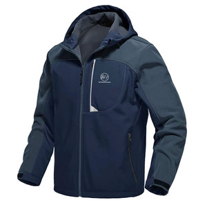 2026 Unique Design Waterproof Sports Softshell Jacket Outer Wear Lightweight Zipper Hooded Men Winter Jacket - Product Image 1