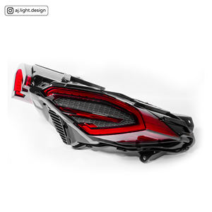 Luz Trasera LED para Motocicleta AJ LIGHT DESIGN, Modelo AJ6-TL, Reequipamiento/Actualización, 2 Lentes, Diseño Taiwanés, Garantía de 12 Meses - Product Image 2