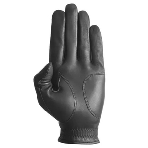 Gants de golf à doigts entiers en cuir véritable gris respirant, à enfiler, unisexe, pour la main droite, protection sportive - Product Image 2