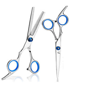 Kit de coiffure professionnel 9 pièces : Ciseaux, tondeuse, ciseaux de coupe, peigne, pinces et accessoires de barbier en acier inoxydable - Product Image 6