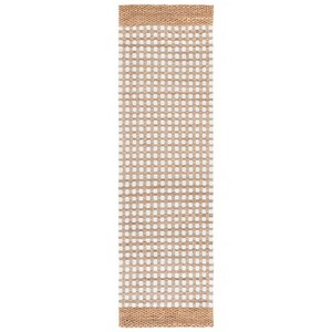 Nouveau tapis rectangulaire en jute tissé à la main avec bordure blanche, tapis naturel pour salon, chambre ou bureau - Product Image 4
