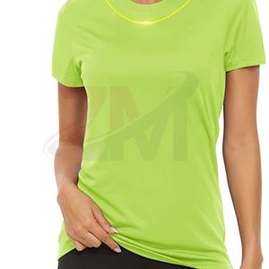 Camisetas Lisas de Cuello Redondo para Mujer, Manga Corta, 100% Algodón, Secado Rápido, Tallas Grandes, Venta Caliente - Product Image 3