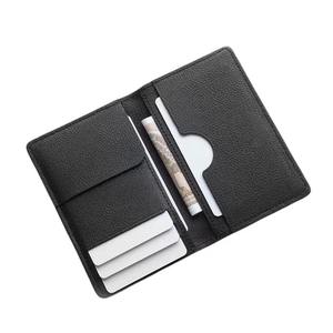 Cartera de Viaje de Cuero PU Personalizada al por Mayor con Cierre de Clip, Estilo Ejecutivo, Logotipo Personalizado, Porta Tarjetas de Identificación y Pasaporte - Product Image 2