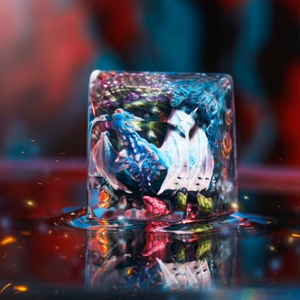 Keycaps Mystiques Anime, Keycaps Artisanaux Personnalisés, Keycaps Anime Mignons, Keycaps Verts, Ensemble de Keycaps, Keycaps en Résine - Product Image 4