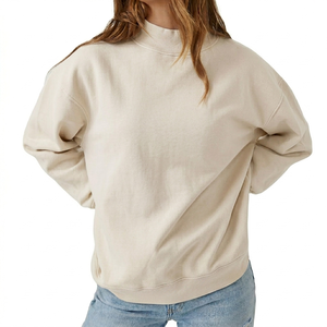 Sudadera Oversize de Cuello Alto para Mujer, Estilo Relajado para el Día a Día, Tejido Grueso, Fabricante de Marca Privada - Product Image 1