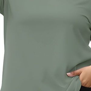 New Trending Ladies Custom Short Sleeve Solid Pattern T-Shirt oversizedCasual Style 100% Cotton Low Price women t-shirt 2026 - Product Image 5