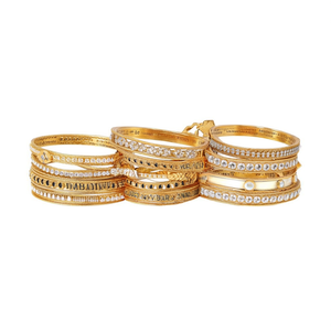 Crystal Stone Fancy <b>Bangles</b> <b>Set</b> for Wedding and Festive Wear - Product Image 2