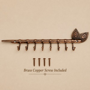 SHUBHAM Modern Rectangle Decorative <b>Wall</b> <b>Mounted</b> Key Hook <b>Rack</b> Bronze Finish Metal <b>Coat</b> Hanger Organizer for Entryway Bathroom - Product Image 5