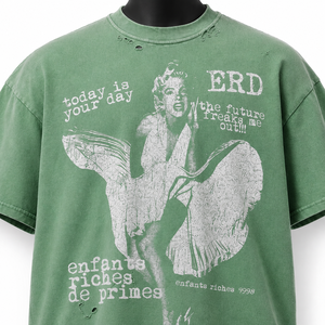 Camiseta Gráfica Vintage Extra Grande Personalizada para Hombre, 100% Algodón, Estilo Urbano, Fabricante de Camisetas - Product Image 4