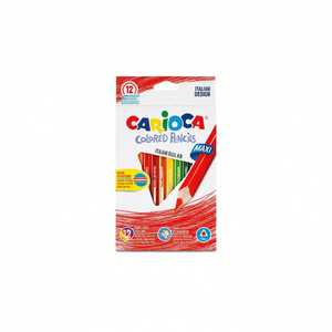 Matite Colorate Carioca 12 Colori Triangolari Maxi Design Italiano - Product Image 2