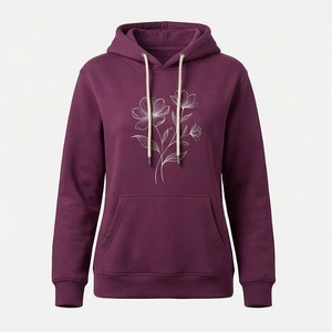 Premium Design Custom Made Women <b>Large</b> Size Pullover Hooded Knitted Lightweight Anti Pilling Breathable Cotton Wear - Product Image 1