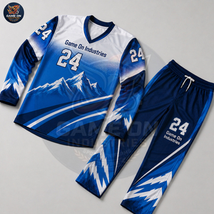 OEM ODM Service Long Sleeve Team Uniform Breathable Moisture Wicking Athletic Wear Custom Sublimated Ice Hockey Uniform Sets - Product Image 3