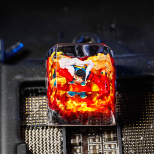 Teclas Artesanales Bosque Místico, Teclas Artesanales Personalizadas, Teclas Anime Lindas, Teclas Verdes, Juego de Teclas, Teclas de Madera - Product Image 1