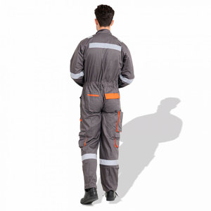 Econex Sports <b>Men</b> Blue Hi Visibility Work <b>Overalls</b> Reflective Stripes Polyester Rip-Stop CE/EU Certified Unisex Safety Uniform - Product Image 4