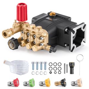 Pompa Idropulitrice a Pistoni Triplex a Motore Diesel 3300 PSI 2.5GPM con Albero da 3/4" e Kit di Ricambio 5 Ugelli - Product Image 1