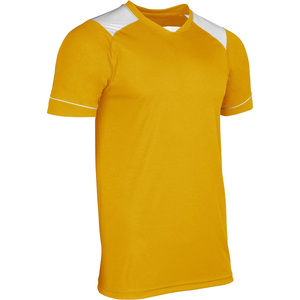 Camiseta de Fútbol Roja para Hombre, Cuello en V, Manga Corta, Poliéster que Absorbe la Humedad, Ropa Deportiva Atlética, Corte Regular para Adultos, Diseño con Bloques de Color - Product Image 5