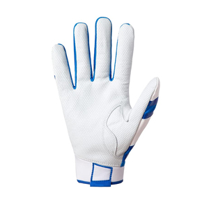 Gants de frappe en cuir bleu et blanc, ambidextres, fermeture auto-agrippante, unisexes, pour adultes, durables, pour l'entraînement - Product Image 3
