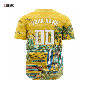 Camiseta de Béisbol Corex con Estampado Completo Color Oliva, Unisex, Manga Corta, Transpirable, Antibacteriana, con Estampado por Transferencia de Calor, Deportiva - Product Image 5