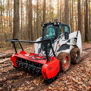 Puissante déchiqueteuse forestière Bobcat pour mini-chargeuse compacte, moteur diesel, élimination de la végétation dense, excellente capacité de levage - Product Image 4