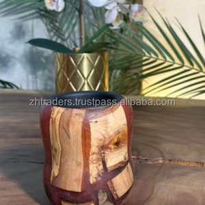Resina epoxi hecha a mano con quemador de madera de acacia Bukhoor, soporte de Oud árabe Premium para hogar, mezquita, hotel, colecciones de regalos de Ramadán - Product Image 1