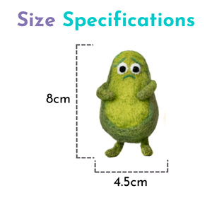 Juguete de Aguacate de Fieltro de Lana Hecho a Mano, Adorno Adorable, Juego de Imitación, Regalo para Niños - Product Image 4