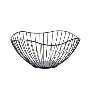 Grand panier à fruits décoratif en métal pour comptoir de cuisine, rangement de fruits, corbeille à fruits en fil métallique pour table à manger, organiseur - Product Image 4