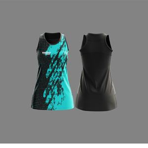 Ensemble de maillots de netball professionnels |   Uniforme de netball par sublimation avec logo, nom et numéro de l'équipe |   Polyester respirant - Product Image 2