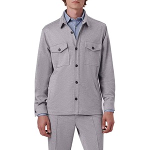Camisa de Trabajo Personalizada, Formal, de Oficina, con Doble Bolsillo, de Algodón, Casual, con Cuello Alto, Corte Holgado, Lisa, de Manga Larga para Hombre - Product Image 4