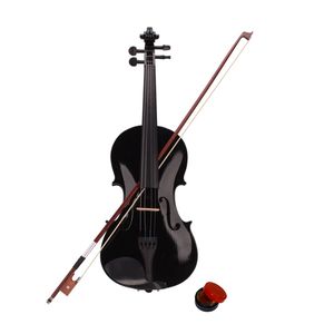Nuovo custodia per violino acustico 4/4 nero con archetto e resina per musicisti professionisti - Product Image 2