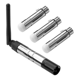 DMX <b>Wireless</b> <b>Receiver</b> 3 <b>Receivers</b> 1 Transmitter 2.4G ISM Band 656 ft Range Stage Lighting Equipment Bag Adapter All-in-One - Product Image 1