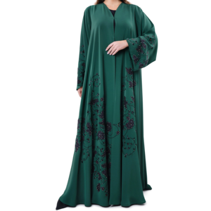 Abaya Musulmana de Seda Transpirable y Antiestática, Hecha a Medida, al por Mayor, Vestido Casual, Modesto y Elegante para Mujer, Estilo Invernal, Kaftan Abaya Qatari - Product Image 3