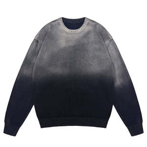 Pull unisexe à col rond, manches longues, anti-plis, grammage lourd, personnalisable avec logo, haute qualité, faible MOQ - Product Image 2