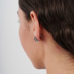 Magnifiques boucles d'oreilles en argent sterling 925 avec rubis naturel et diamants, pierres de naissance de juillet, pour un usage quotidien féminin - Product Image 4