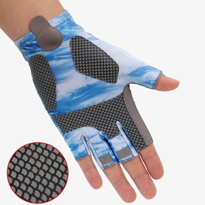 Customized Ice Silk Fishing Gloves UV Protection Thickened Palm Non-slip Design for Outdoor Cycling Unisex Spandex Material All - Product Image 6