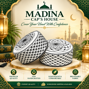 Chapeau de prière musulman de haute qualité, respirant, couvre-chef islamique traditionnel, chapeau Taqiyah pour les acheteurs en gros - Product Image 5
