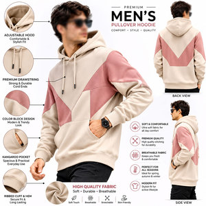 Ultra <b>Soft</b> Touch Cotton Fleece Fabric Men's <b>Hoodie</b> Chest Pocket Design Cold Weather Wear Reinforced Stitching Custom Logo <b>Hoodie</b> - Product Image 6