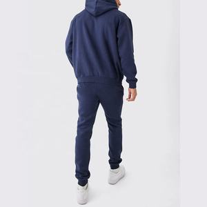 Sweat à capuche en polaire lourd de qualité supérieure pour homme, coupe classique, sans cordon, design streetwear, hiver 2026 - Product Image 3