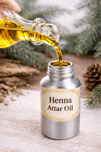 Huile d'attar au henné OUDHI, naturelle et biologique, 100% pure, hydro-distillée, parfum longue durée - Product Image 5