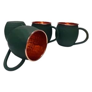 Mug Moscow Mule en Cuivre Martelé 100% avec Logo Personnalisé, Anti-fuite, Compatible Lave-vaisselle, Idéal pour Fêtes et Célébrations, Décoratif - Product Image 6