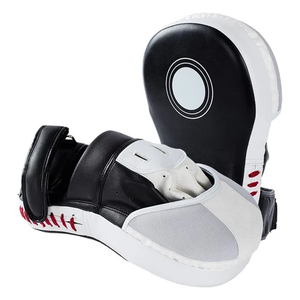Custom Made Training Leather Focus Pads Boxing Punching Mitt Target Leather Curved Focus Pads Boxing Focus Pads Kickboxing - Product Image 4